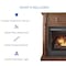 Duluth Forge Full Size Dual Fuel Ventless Gas Fireplace With Mantel - 32,000 FDI32R-M-WN - alternate 4